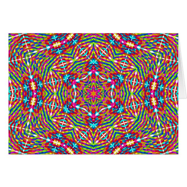 Kaleidoscope Hälsningskort (Framsidan Horizontal)