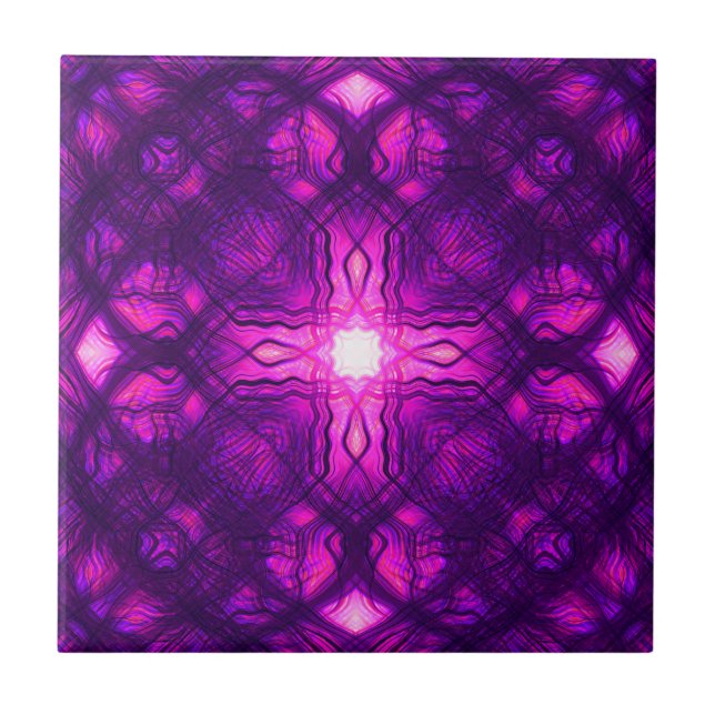 Kaleidoscope kor mönster kakelplatta (Framsidan)
