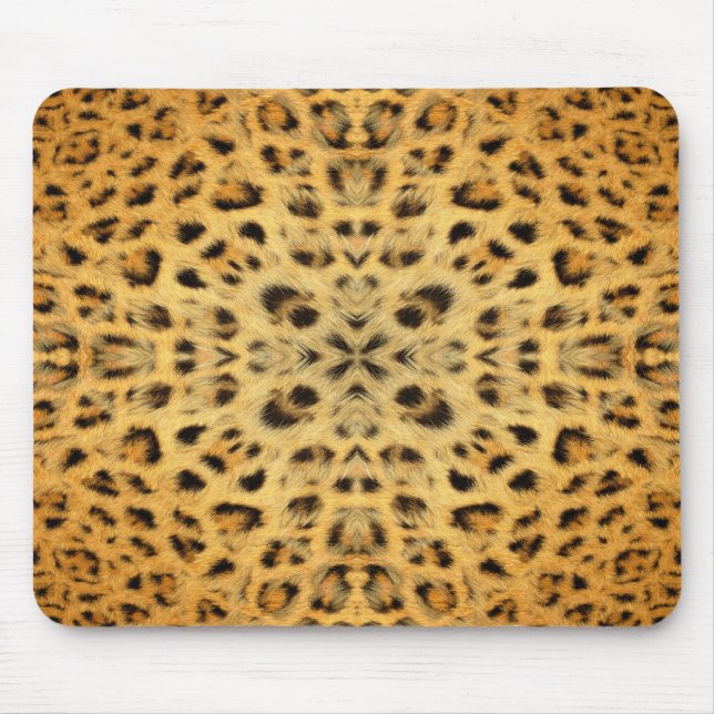 Kaleidoscope Leopard Päls Mönster moussepad Musmatta (Framsidan)