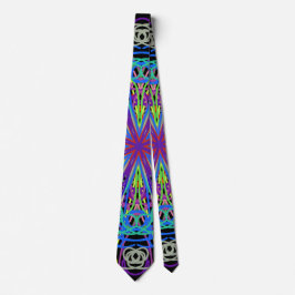 Kaleidoscope Mandala Art Glatta Färg Slips