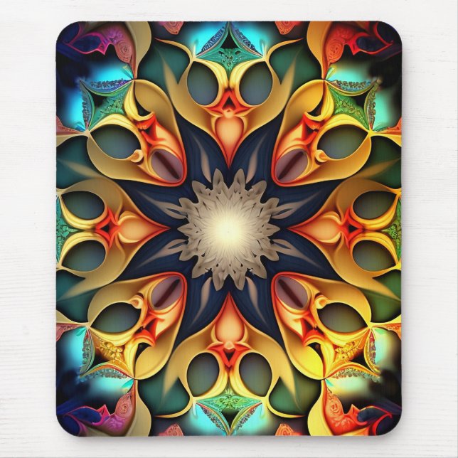Kaleidoscope Mandala Flower Design-23091 Musmatta (Framsidan)
