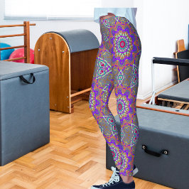  Kaléïdoscope moderne en relief Leggings