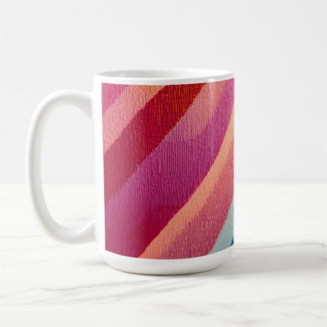 Kaleidoscope Morning – Geometric Abstract Mug Kaffemugg (Vänster)