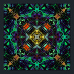 Kaleidoscope of Colors Poster<br><div class="desc">A mandala design of balance,  harmony and symmetry,  which features an array of colors and shapes.</div>