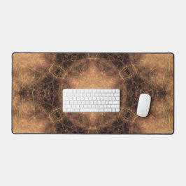 Kaleidoscope Orange Mist Black Background