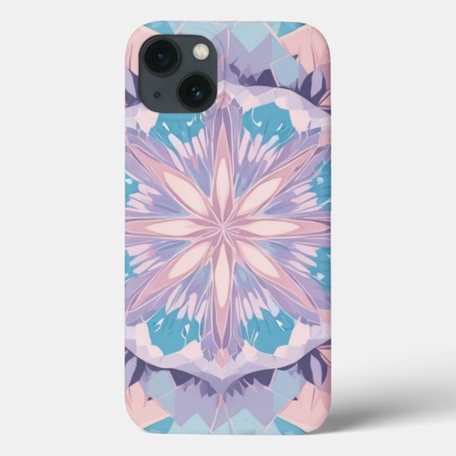 Kaleidoscope Pastel Färg iphone case (Baksida)