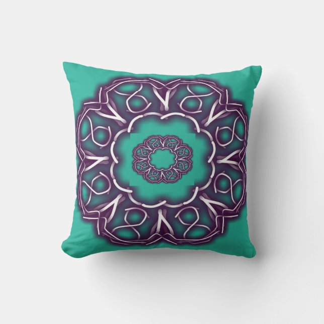 Kaleidoscope Prints Kudde (Framsida)