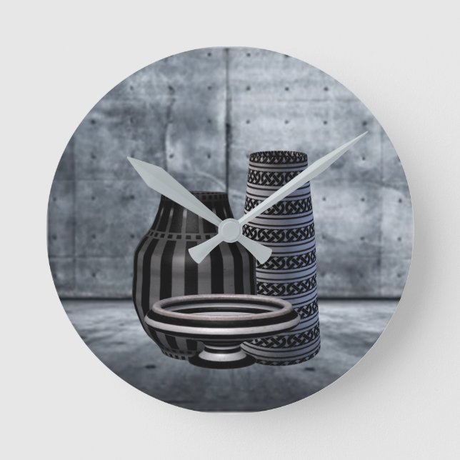 Kaleidoscope Prints Rund Klocka (Framsida)