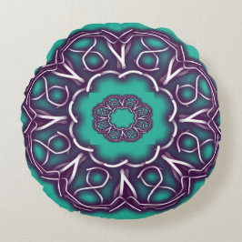 Kaleidoscope Prints Rund Kudde