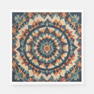 Kaleidoscope Quilt Mönster Pappersservett