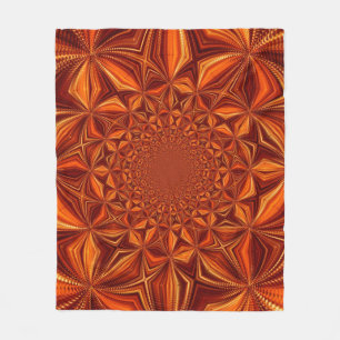 Kaleidoscope Red Digital Papper-28503 Fleecefilt