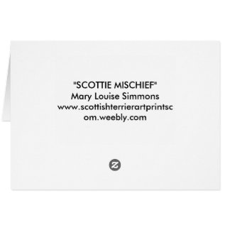 KALEIDOSCOPE SCOTTIES HÄLSNINGSKORT