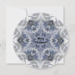 Kaleidoscope Snowflake God jul-platskort