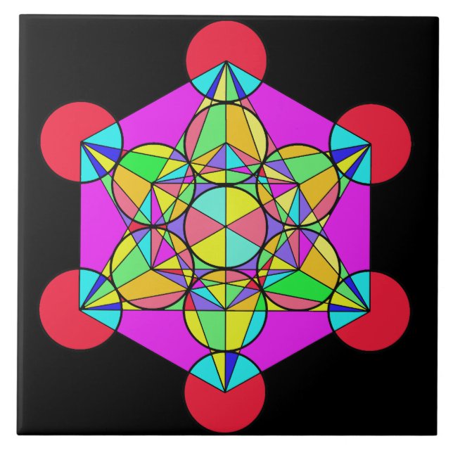 Kaleidoscope Star Kakelplatta (Framsidan)