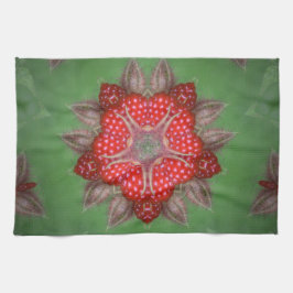 Kaleidoscope Strawberry Kökshandduk