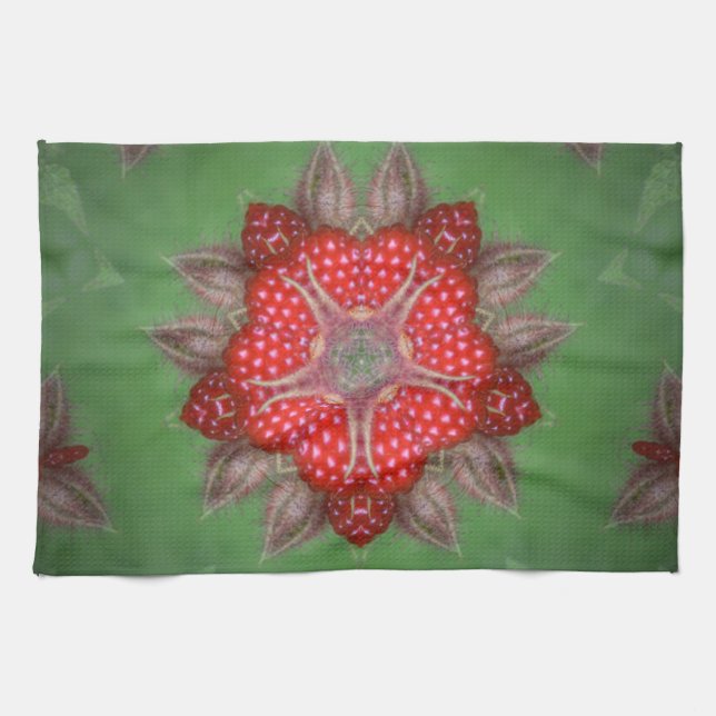 Kaleidoscope Strawberry Kökshandduk (Horisontell)