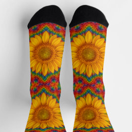 Kaleidoscope Sunflower Socks