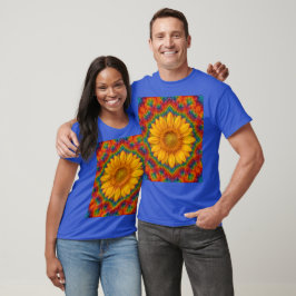 Kaleidoscope Sunflower  T Shirt