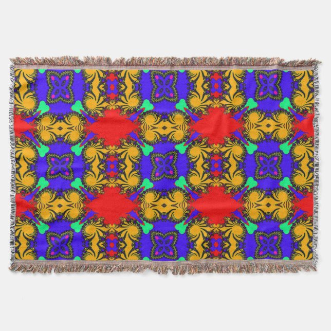 Kaleidoscope Throw Blanket Filt (Framsidan)