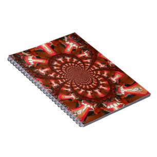 Kaleidoscope Tunga Art-utskrift/grafik Anteckningsbok Med Spiral