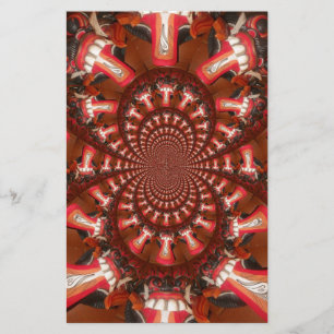 Kaleidoscope Tunga Art-utskrift/grafik Brevpapper