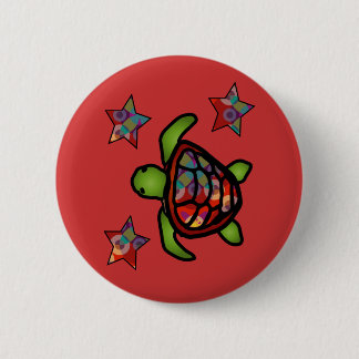 Kaleidoscope Turtle Button Knapp