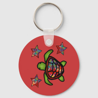 Kaleidoscope Turtle Keychain Nyckelring