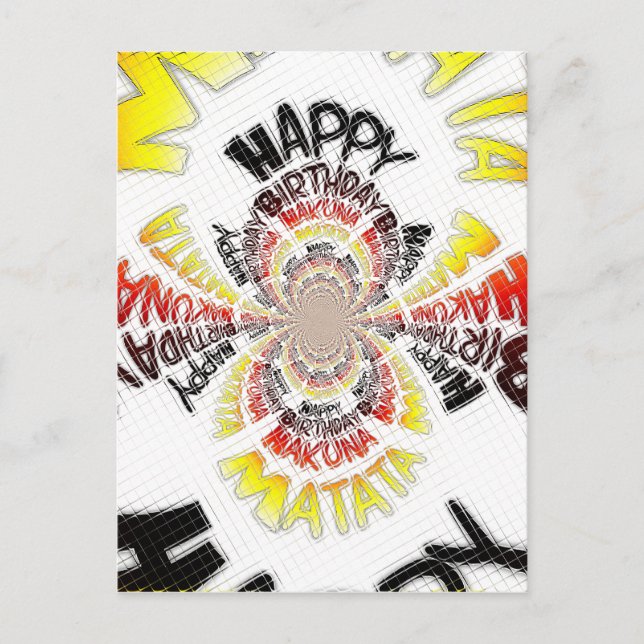 Kaleidoscope-utskrift Vykort (Framsida)