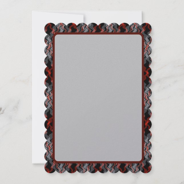 Kaleidoscope Vågigt Tartan från Pierce Julkort (Framsida)