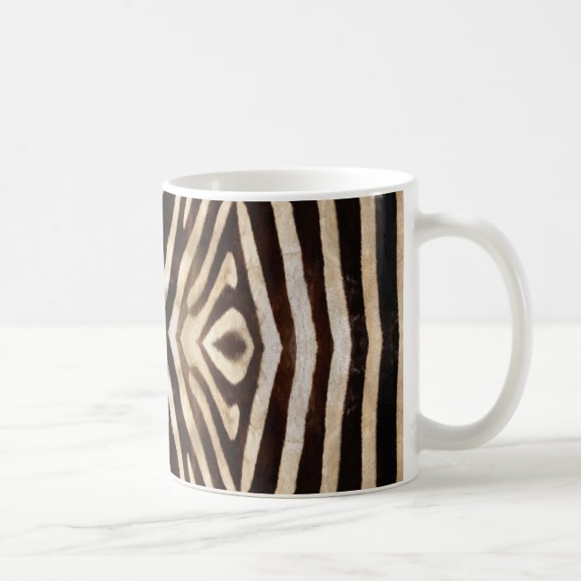 Kaleidoscope Zebra Päls Mönster Kaffemugg (Höger)