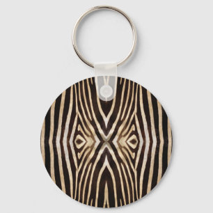 Kaleidoscope Zebra Päls Mönster Nyckelring