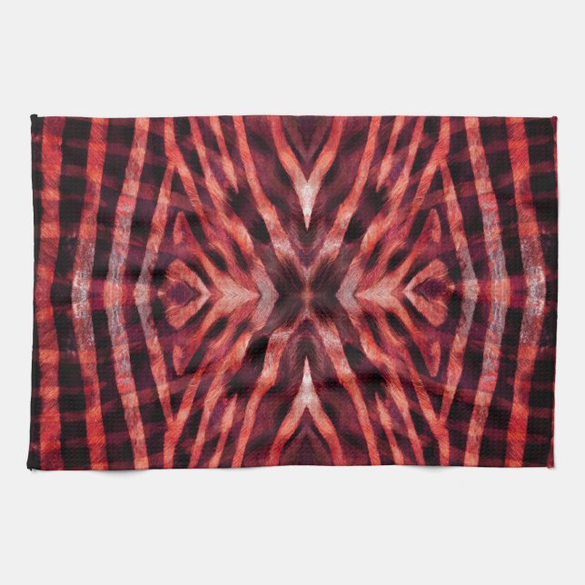 Kaleidoscope Zebra Skin Mönster Kökshandduk (Horisontell)
