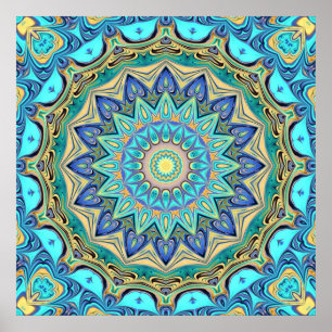 Kaleidoscopeaffisch Poster