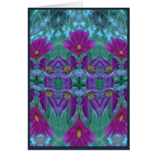 Kaleidoscopeblommor OBS Kort