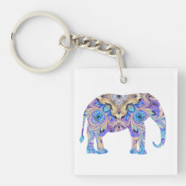 Kaleidoscopeelefant Keychain