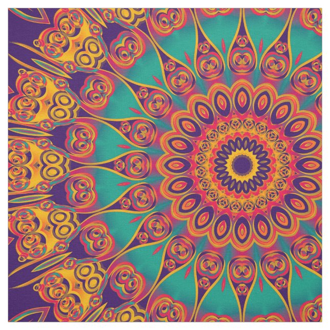 KaleidoscopeFractal - tatuering II + dina idéer Tyg (Provkarta)