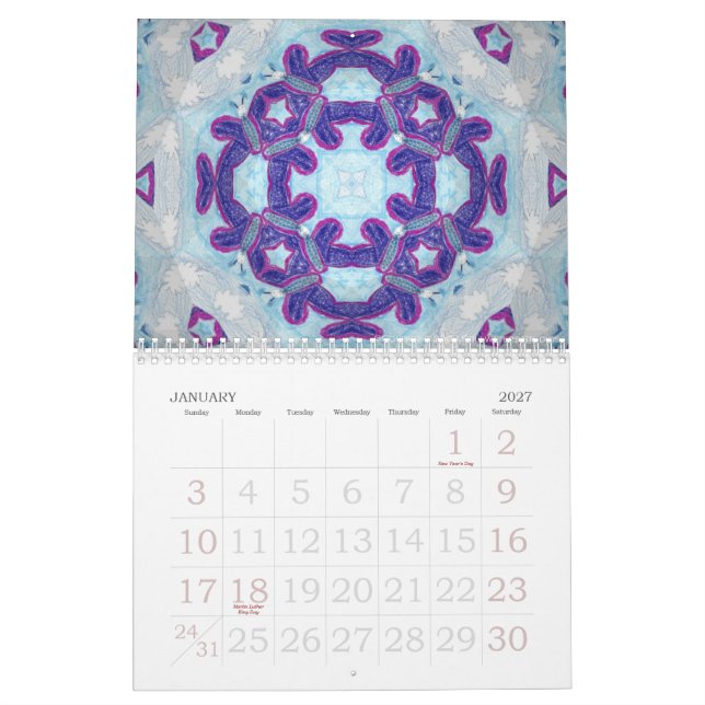Kaleidoscopekalender 2009 kalender (Jan 2027)