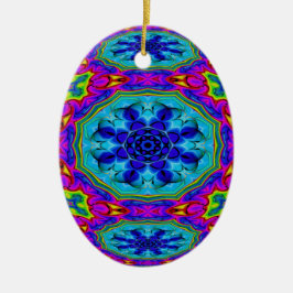 Kaleidoscopic ägg Ornament.2 Julgransprydnad Keramik