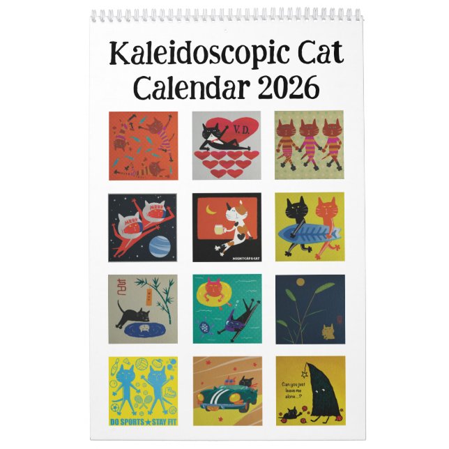 Kaleidoscopic Cat Calendar Kalender (Omslag)