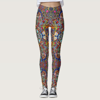 Kaleidoscopic för inspirerad damasker för smycken leggings