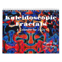 Kaleidoscopic Fractales, A 2026 Calendar