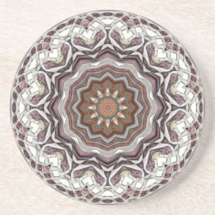 Kaleidoscopic glasföremål underlägg sandsten