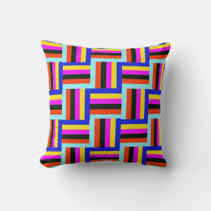 Kaleidoscopic Grid Play Kudde