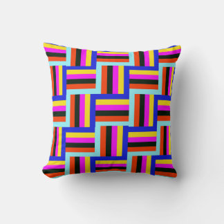 Kaleidoscopic Grid Play Kudde