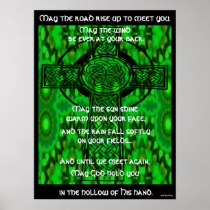 Kaleidoscopic Mandala - Irish Bluting 3 Poster