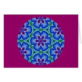 Kaleidoscopic Mandalablommigt Design.2 Hälsningskort