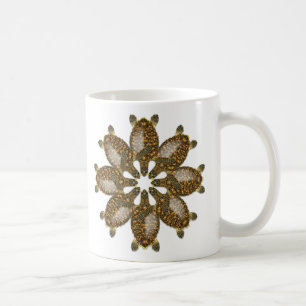 Kaleidoscopic mugg för Hawksbill havssköldpadda