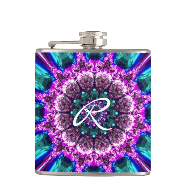 Kaleidoskop Art 1 Förpackad kolv Fickplunta (Framsidan)
