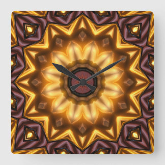 Kaleidoskop Art 20 väggskåp och numeriska alternat Fyrkantig Klocka