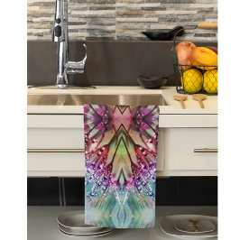 Kaleidoskop: Blommigt av Abstrakt Kökshandduk